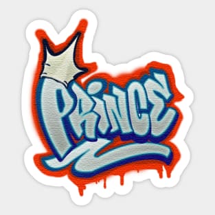 Airbrush Prince in Graffiti style Sticker